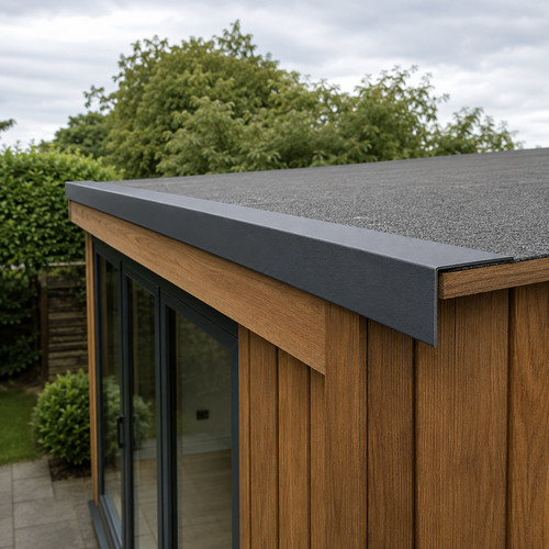 Garden room roof flashing - roof, l