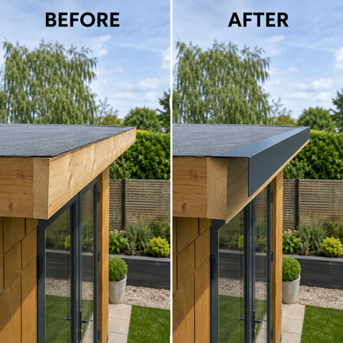 Slate blue roof corner - slate,
