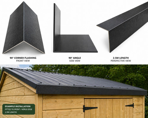 Metal shed roof flashing - metal,
