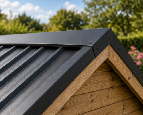 Plastisol metal ridge flashing - plastisol,
